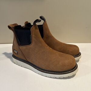 Wmns ARIAT Rebar Wedge Chelsea Waterproof Soft Toe Work Boot 8.5 B ~ Excellent